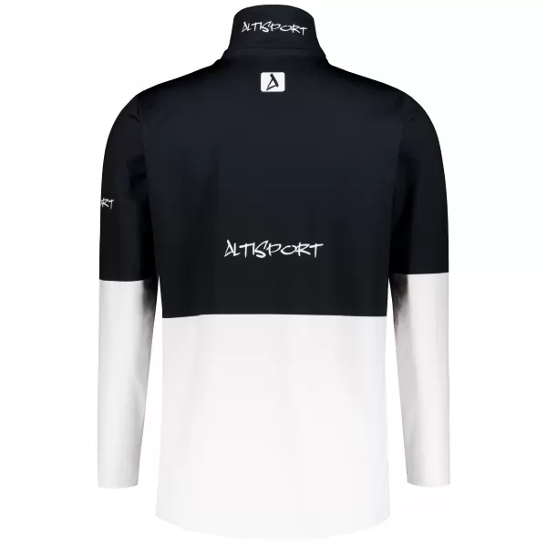  Pánská funkční termo mikina premium ALTISPORT VOJ/ALM051TER03 ČERNOBÍLÁ 