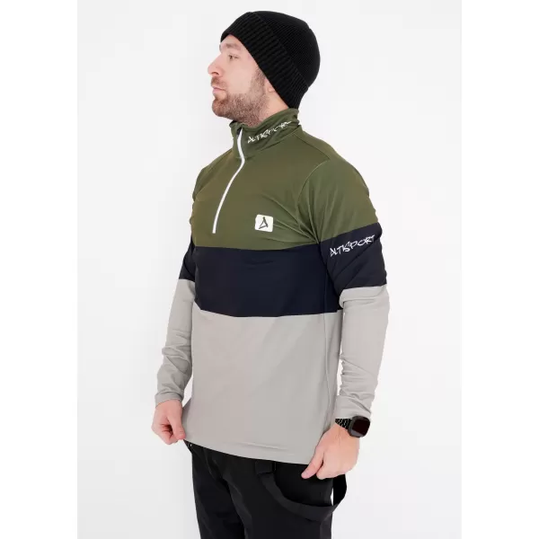  Pánská funkční termo mikina premium ALTISPORT VOJ/ALM051TER03 KHAKI 