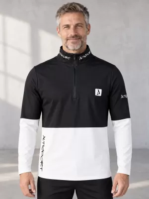Pánská funkční termo mikina premium ALTISPORT VOJ/ALM051TER03 ČERNOBÍLÁ