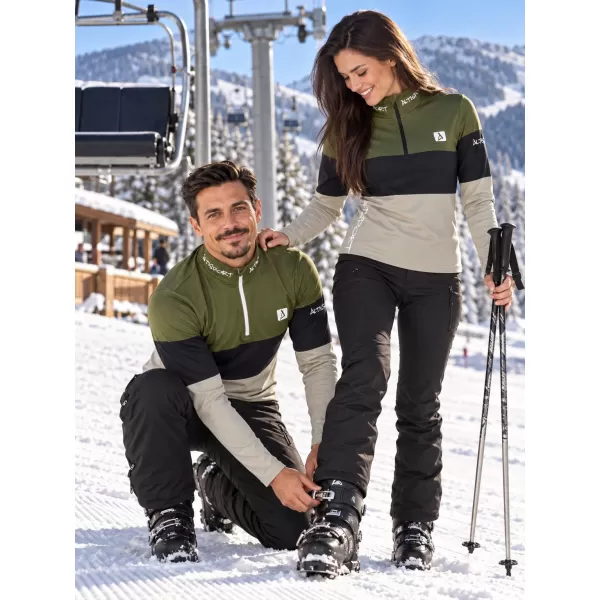  Pánská funkční termo mikina premium ALTISPORT VOJ/ALM051TER03 KHAKI 