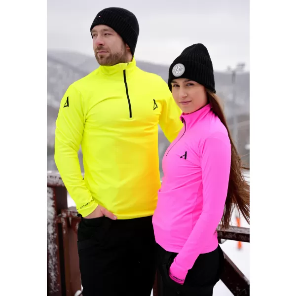  Pánská funkční termo mikina premium ALTISPORT VOJ/ALM000TER03 NEON YELLOW 