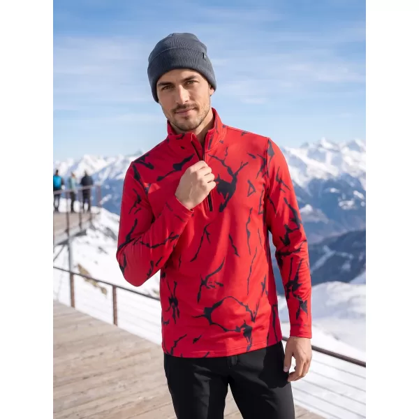  Pánská funkční termo mikina premium ALTISPORT VOJ/ALM052TER03 ČERVENÁ 