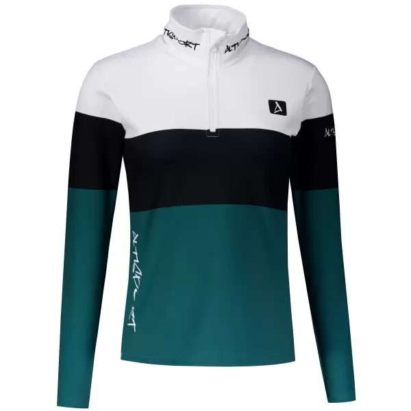  Dámská funkční termo mikina premium ALTISPORT VOJ/ALW051TER03 BÍLOZELENÁ 
