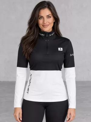 Dámská funkční termo mikina premium ALTISPORT VOJ/ALW051TER03 ČERNOBÍLÁ