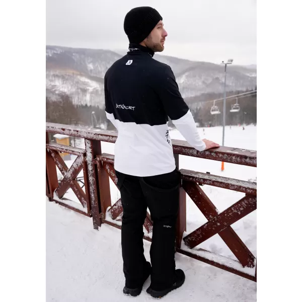  Pánská funkční termo mikina premium ALTISPORT VOJ/ALM051TER03 ČERNOBÍLÁ 