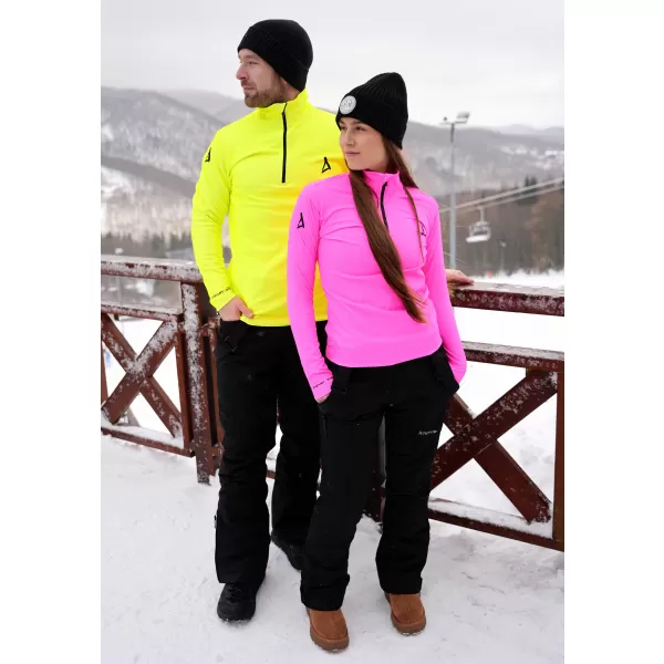  Pánská funkční termo mikina premium ALTISPORT VOJ/ALM000TER03 NEON YELLOW 
