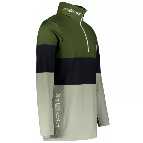  Pánská funkční termo mikina premium ALTISPORT VOJ/ALM051TER03 KHAKI 