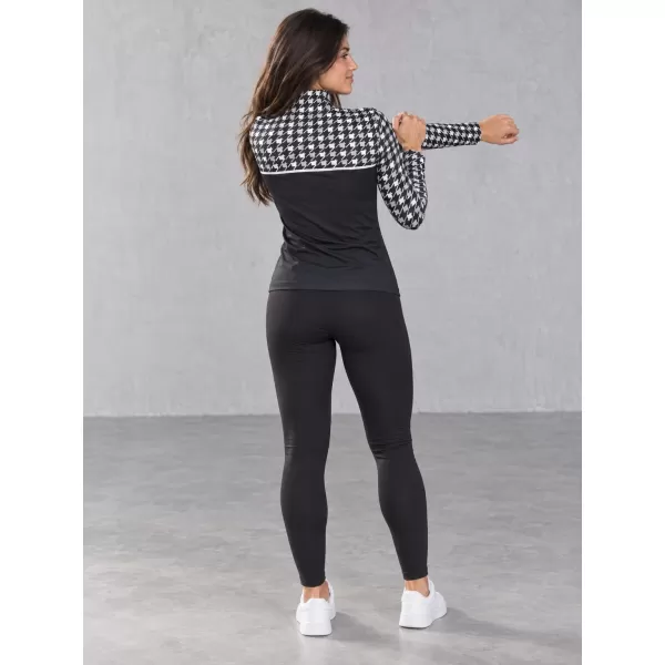  Dámská funkční termo mikina premium ALTISPORT VOJ/ALW048TER03 ČERNOBÍLÁ 