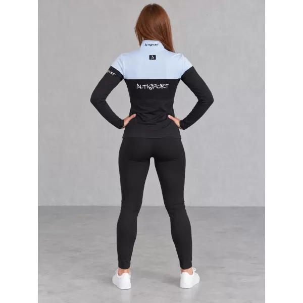  Dámská funkční termo mikina premium ALTISPORT VOJ/ALW051TER03 NEBESKY MODRÁ 