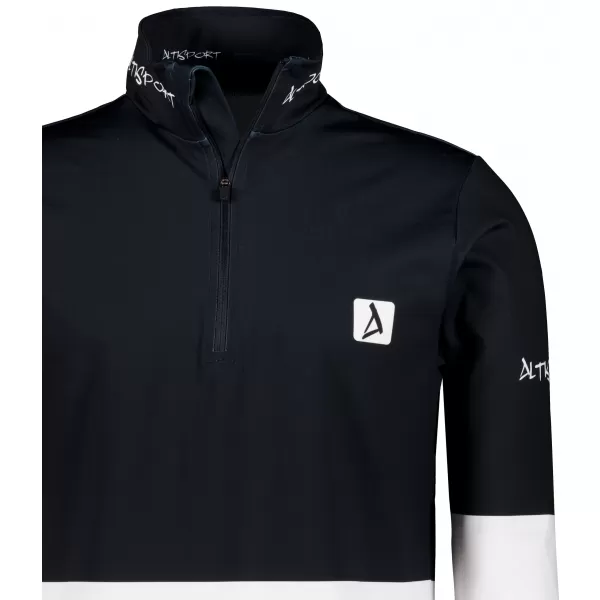  Pánská funkční termo mikina premium ALTISPORT VOJ/ALM051TER03 ČERNOBÍLÁ 