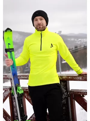 Pánská funkční termo mikina premium ALTISPORT VOJ/ALM000TER03 NEON YELLOW