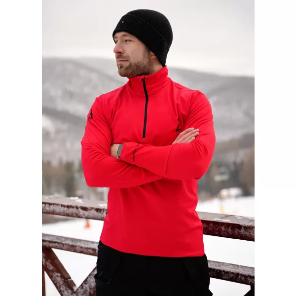  Pánská funkční termo mikina premium ALTISPORT VOJ/ALM000TER03 ČERVENÁ 