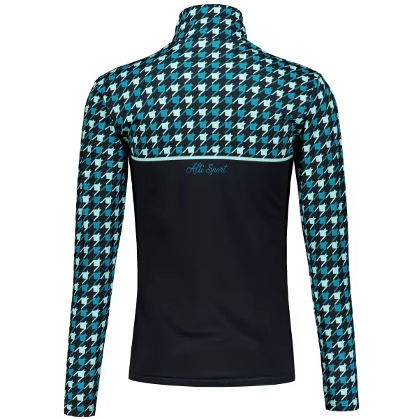  Dámská funkční termo mikina premium ALTISPORT VOJ/ALW048TER03 ČERNOMODRÁ 