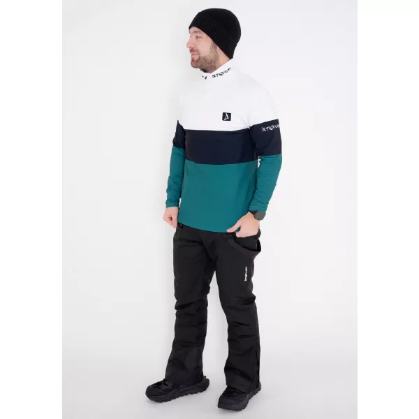  Pánská funkční termo mikina premium ALTISPORT VOJ/ALM051TER03 BÍLOZELENÁ 