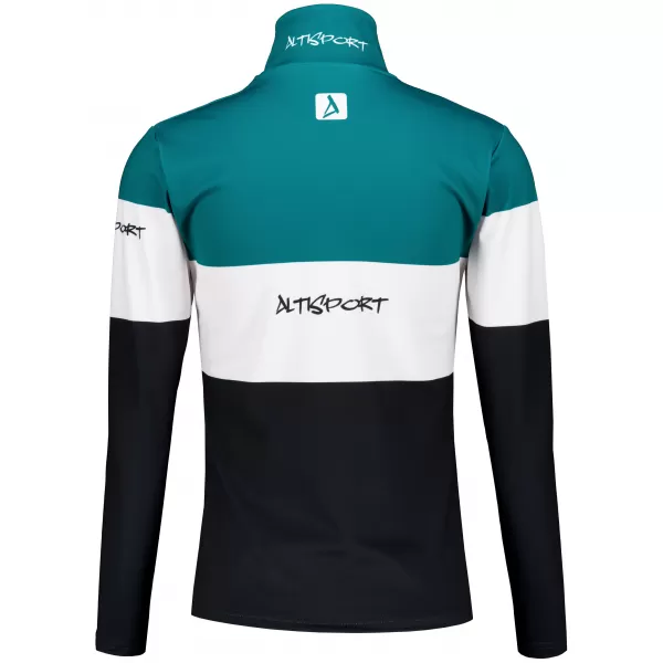  Dámská funkční termo mikina premium ALTISPORT VOJ/ALW051TER03 PETROLEJOVÁ-ČERNÁ 