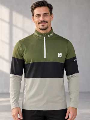 Pánská funkční termo mikina premium ALTISPORT VOJ/ALM051TER03 KHAKI