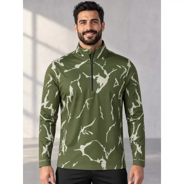  Pánská funkční termo mikina premium ALTISPORT VOJ/ALM052TER03 KHAKI 