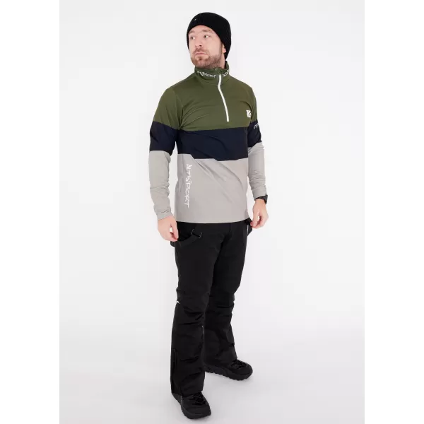  Pánská funkční termo mikina premium ALTISPORT VOJ/ALM051TER03 KHAKI 