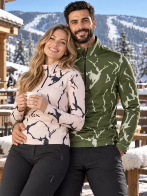 Pánská funkční termo mikina premium ALTISPORT VOJ/ALM052TER03 KHAKI