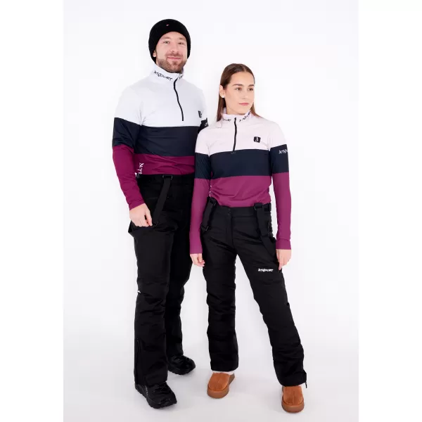  Pánská funkční termo mikina premium ALTISPORT VOJ/ALM051TER03 VÍNOVÁ 