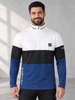 Pánská funkční termo mikina premium ALTISPORT VOJ/ALM051TER03 BÍLOMODRÁ
