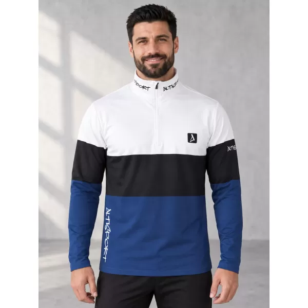  Pánská funkční termo mikina premium ALTISPORT VOJ/ALM051TER03 BÍLOMODRÁ 