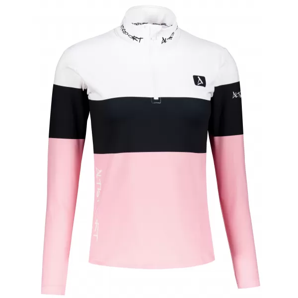  Dámská funkční termo mikina premium ALTISPORT VOJ/ALW051TER03 BÍLORŮŽOVÁ 