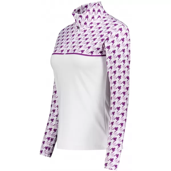  Dámská funkční termo mikina premium ALTISPORT VOJ/ALW048TER03 BÍLÁ/FIALOVÁ 