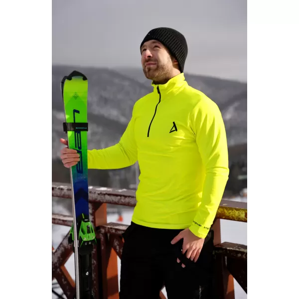  Pánská funkční termo mikina premium ALTISPORT VOJ/ALM000TER03 NEON YELLOW 