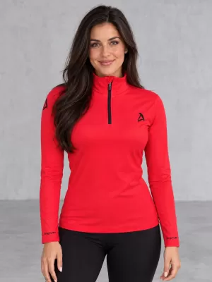 Dámská funkční termo mikina premium ALTISPORT VOJ/ALW000TER03 ČERVENÁ