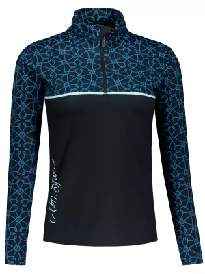 Dámská funkční termo mikina premium ALTISPORT VOJ/ALW053TER03 ČERNOMODRÁ
