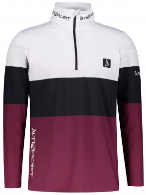 Pánská funkční termo mikina premium ALTISPORT VOJ/ALM051TER03 VÍNOVÁ