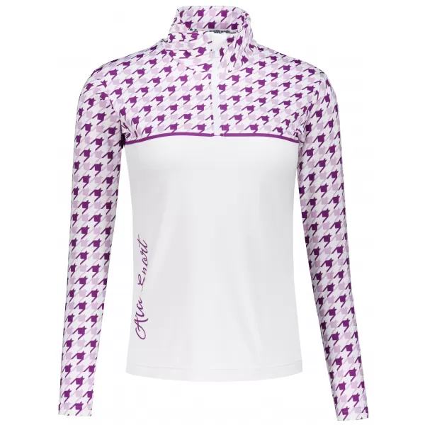  Dámská funkční termo mikina premium ALTISPORT VOJ/ALW048TER03 BÍLÁ/FIALOVÁ 