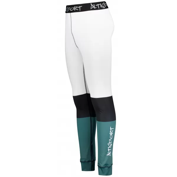  Pánské funkční termo kalhoty premium ALTISPORT VOJ/ALM051TER02 BÍLOZELENÁ 