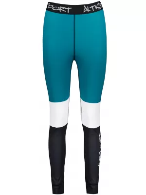 Dámské funkční termo kalhoty premium ALTISPORT VOJ/ALW051TER02 PETROLEJOVÁ/ČERNÁ