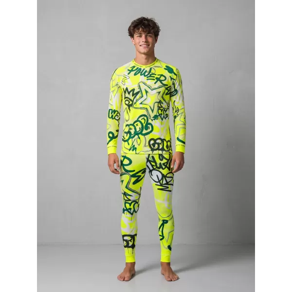  Pánské funkční termo triko s dlouhým rukávem premium ALTISPORT VOJ/ALM054TER01 FLUO ZELENÁ 