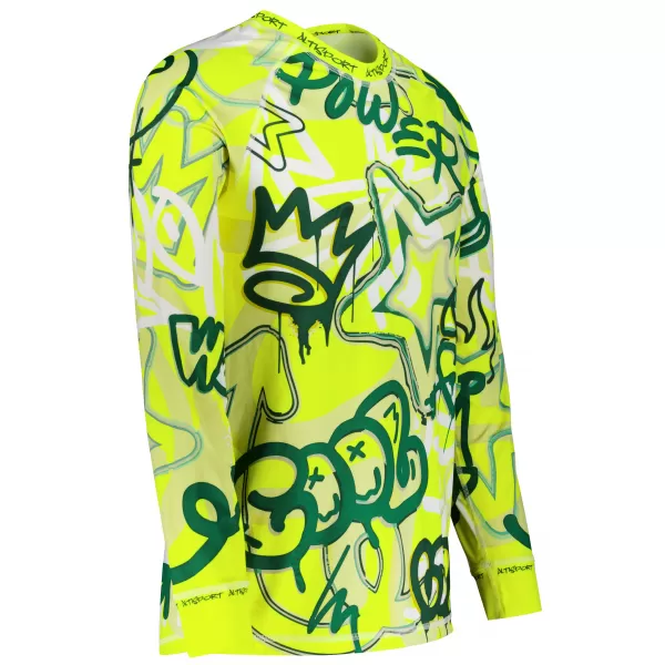  Pánské funkční termo triko s dlouhým rukávem premium ALTISPORT VOJ/ALM054TER01 FLUO ZELENÁ 