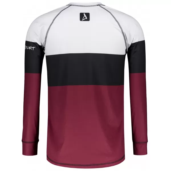  Pánské funkční termo triko s dlouhým rukávem premium ALTISPORT VOJ/ALM051TER01 VÍNOVÁ 
