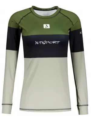 Dámské funkční termo triko s dlouhým rukávem premium ALTISPORT VOJ/ALW051TER01 KHAKI