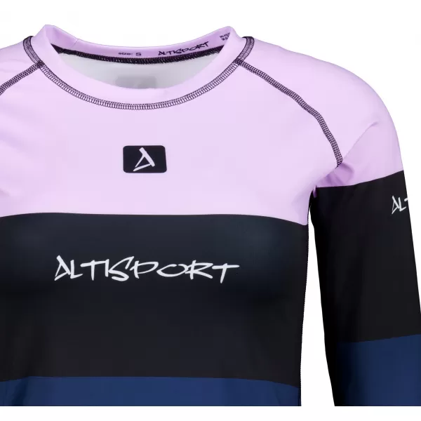  Dámské funkční termo triko s dlouhým rukávem premium ALTISPORT VOJ/ALW051TER01 VIOLET/MODRÁ 
