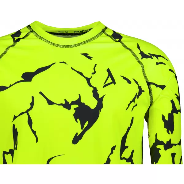  Pánské funkční termo triko s dlouhým rukávem premium ALTISPORT VOJ/ALM052TER01 NEON GREEN 