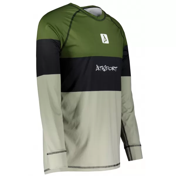  Pánské funkční termo triko s dlouhým rukávem premium ALTISPORT VOJ/ALM051TER01 KHAKI 