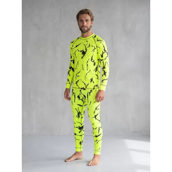  Pánské funkční termo kalhoty premium ALTISPORT VOJ/ALM052TER02 NEON GREEN 
