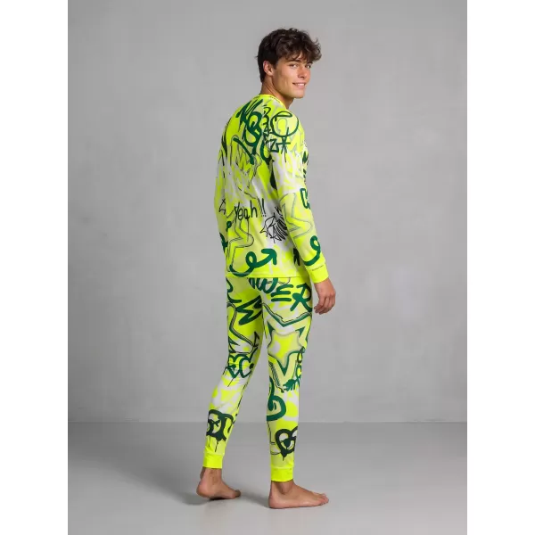  Pánské funkční termo triko s dlouhým rukávem premium ALTISPORT VOJ/ALM054TER01 FLUO ZELENÁ 