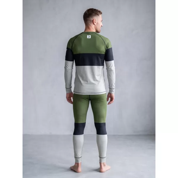  Pánské funkční termo kalhoty premium ALTISPORT VOJ/ALM051TER02 KHAKI 