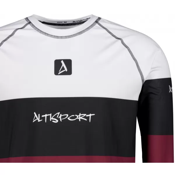  Pánské funkční termo triko s dlouhým rukávem premium ALTISPORT VOJ/ALM051TER01 VÍNOVÁ 