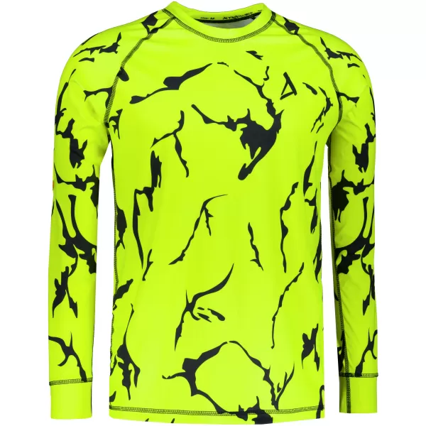  Pánské funkční termo triko s dlouhým rukávem premium ALTISPORT VOJ/ALM052TER01 NEON GREEN 