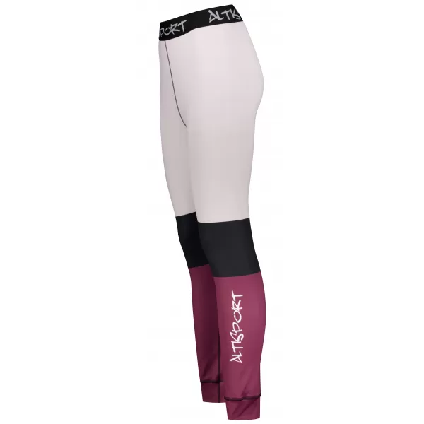  Dámské funkční termo kalhoty premium ALTISPORT VOJ/ALW051TER02 VÍNOVÁ 