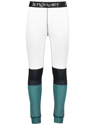 Pánské funkční termo kalhoty premium ALTISPORT VOJ/ALM051TER02 BÍLOZELENÁ