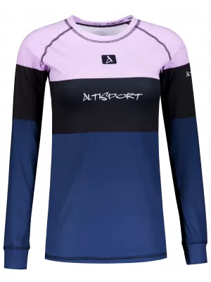 Dámské funkční termo triko s dlouhým rukávem premium ALTISPORT VOJ/ALW051TER01 VIOLET/MODRÁ